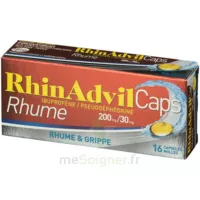 Rhinadvilcaps Rhume Ibuprofene/pseudoephedrine 200 Mg/30 Mg Caps Molle Plq Blanc Et Opaq/16 à MONTPELLIER