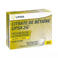 Citrate De Betaïne Upsa 2 G Comprimés Effervescents Sans Sucre Citron 2t/10 à MONTPELLIER