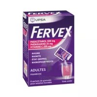 Fervex Etat Grippal Paracetamol/vitamine C/pheniramine Adultes Framboise, Granulés Pour Solution Buvable En Sachet à MONTPELLIER